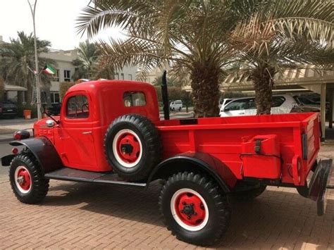 Dodge Power Wagon 1951 Red Black Color Classic Dodge Power Wagon 1951