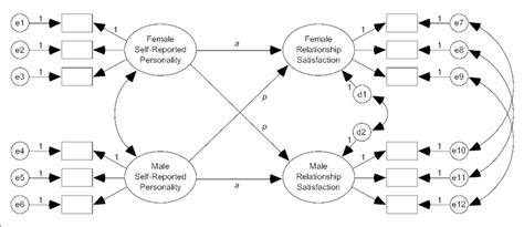 actor partner interdependence model of personality predicting download scientific diagram