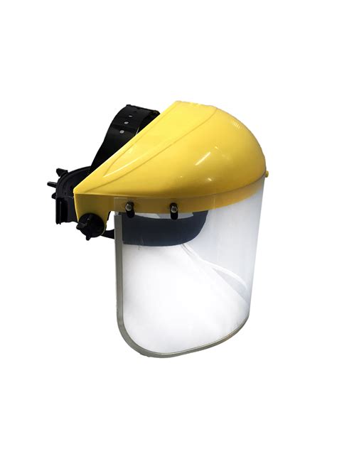 Yellow Top Safety Face Shield With Clear Visor Singapore Online Home