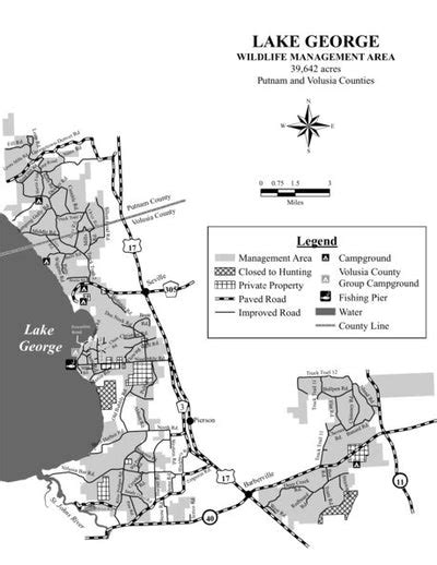 Lake George Wma Brochure Map Map By Florida Fish And Wildlife