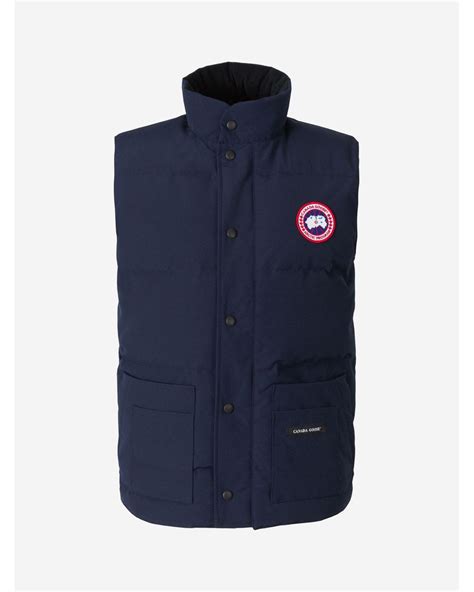 canada goose freestyle crew padded vest in blue for men lyst