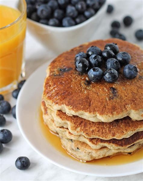 Fluffy Gluten Free Blueberry Pancakes Vegan Delightful Adventures