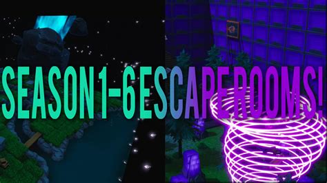 Season 1 6 Escape Rooms Hazza5238 Fortnite Creative Map Code