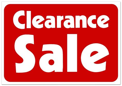 Clearance Sale Retail Store Sale Business Discount