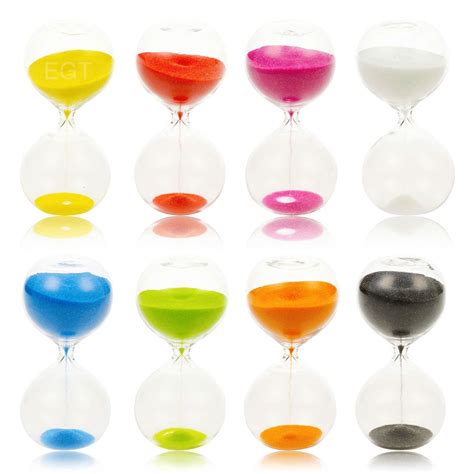 8 Or 30 Minute Glass Sand Egg Timer Kitchen Traditional Freestanding