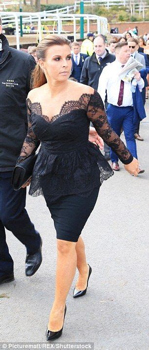 Coleen Rooney Flatters Her Curves With A Lace Peplum Dress Lace Peplum Dress Dress Up