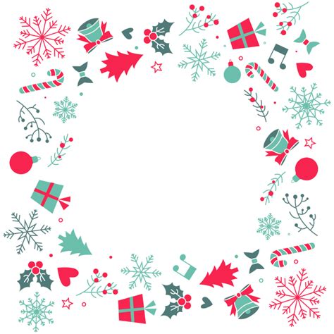 Christmas Circle Background Png Clip Art Library