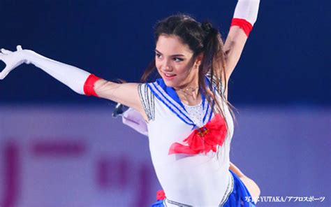 Figure Skating Champion Evgenia Medvedeva Skates To Sailor Moon Opening
