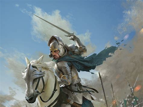 Fantasy Knight Armor Horse Man Sword Warrior Hd Wallpaper Peakpx