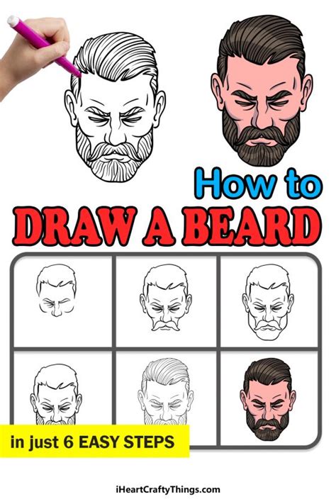 Beard Drawing How To Draw A Beard Step By Step