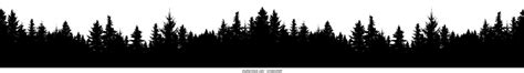 Forest Silhouette Images Stock Photos And Vectors