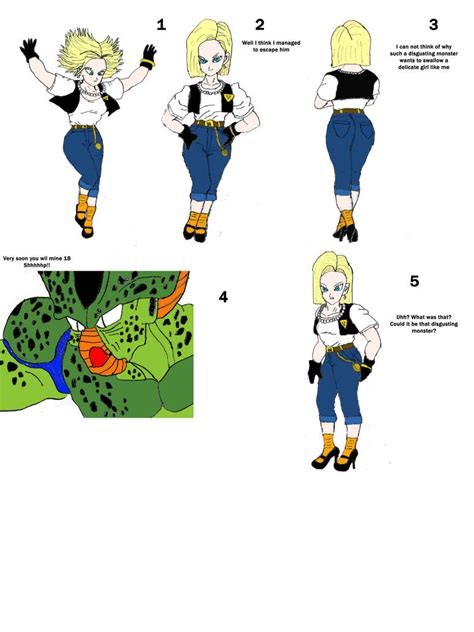 Imperfect Cell Absorbs Android 18 Part 1 By Bartz45 On Deviantart