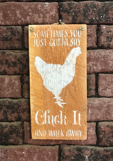 Sometimes You Just Gotta Say Cluck It Kitchen Wall Decor Etsy
