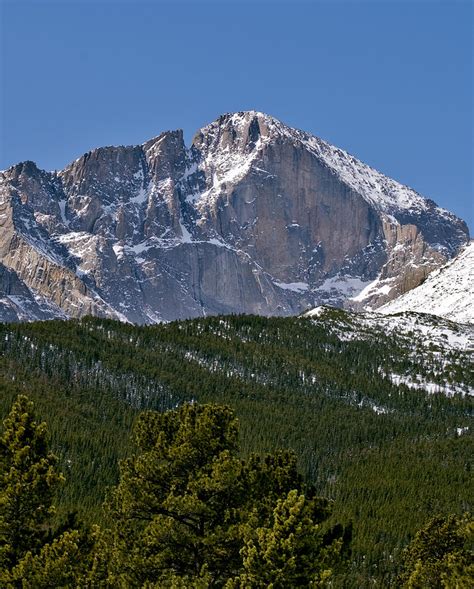 The Diamond On Longs Peak In Rocky Mountain National Park Colorado