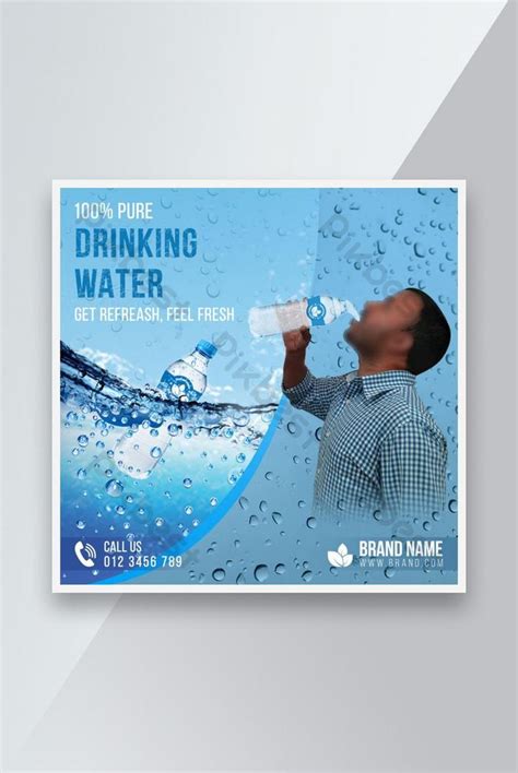 Pure Drinking Water Social Media Post Banner Psd Free Download Pikbest