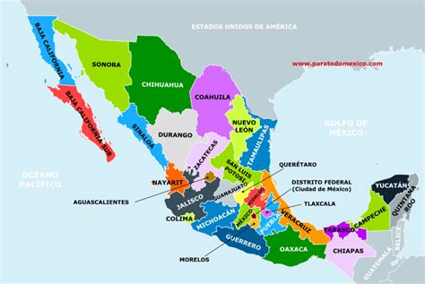 La Organización Política Y Las Entidades Federativas De México