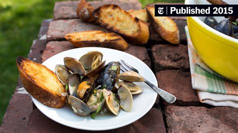 Smoky Juicy Mussels And Clams Pop On The Grill The New York Times