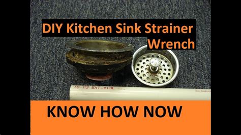 Diy Kitchen Sink Strainer Wrench Youtube