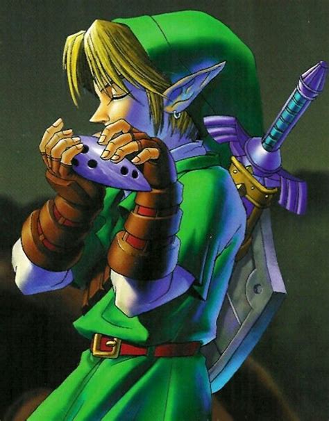 Link Playing The Ocarina Ocarina Of Time Reno Final Fantasy Thunder