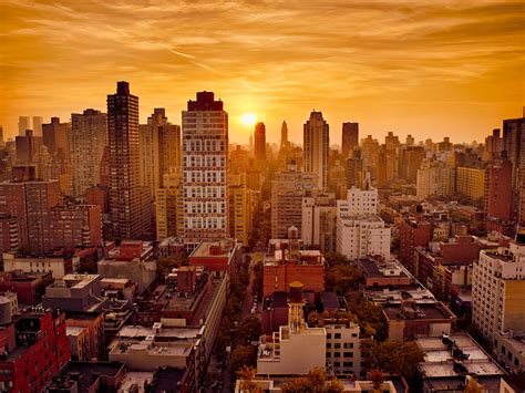 New York Sunset Peter Adams Photography