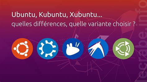 Ubuntu Kubuntu Xubuntu quelles différences quelle variante