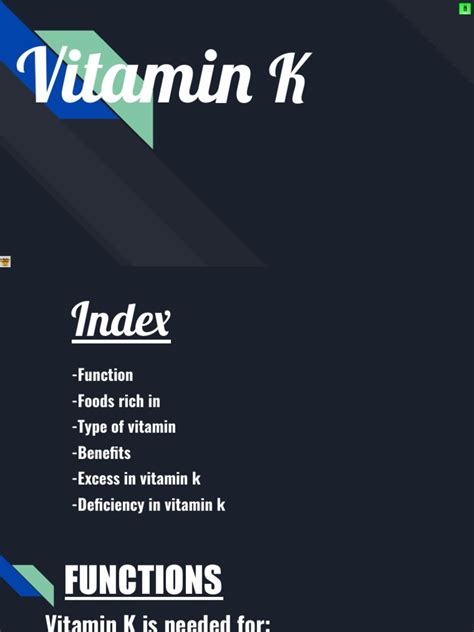An In Depth Look At Vitamin K Functions Food Sources Benefits And