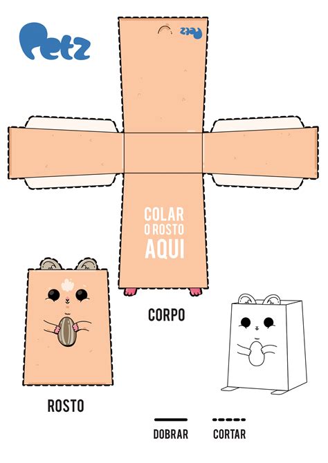 Paper Toys Dia Mundial Dos Animais Blog Petz Brinquedos De Papel