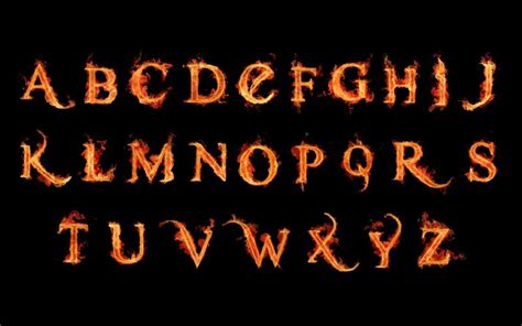 Hd Fire Alphabets A To Z Letters Wallpaper Download Free 139528