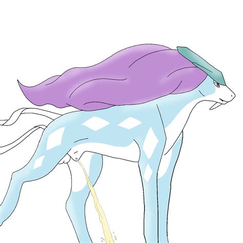 Rule 34 Color Fur Furry Male Male Only Nintendo Pokemon Side View Solo Suicune Urination Urine
