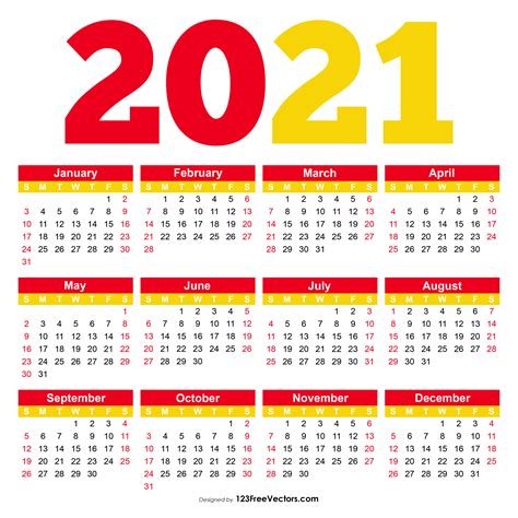 2021 Calendar With Week Number Printable Free Download 2021 And 2022