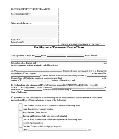 Free 9 Sample Deed Of Trust Form In Pdf Ms Word