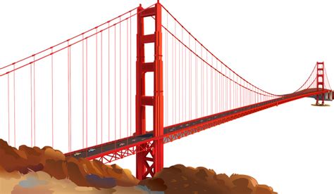 Golden Gate Bridge Clipart Free Download Transparent Png