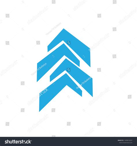 Blue Arrow Logo Vector Designs Vector De Stock Libre De Regalías