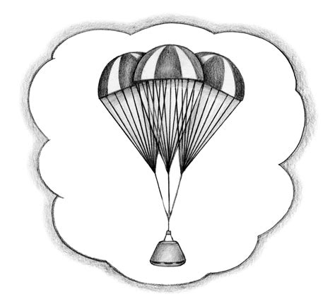 Parachute Sketch At Explore Collection Of