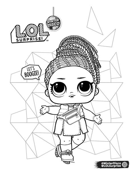 Christmas Lol Dolls Coloring Pages Coloring Cool