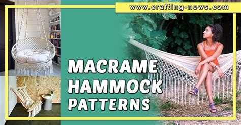 21 Diy Macrame Hammock Patterns And Pre Made Hammocks Macrame Hammock