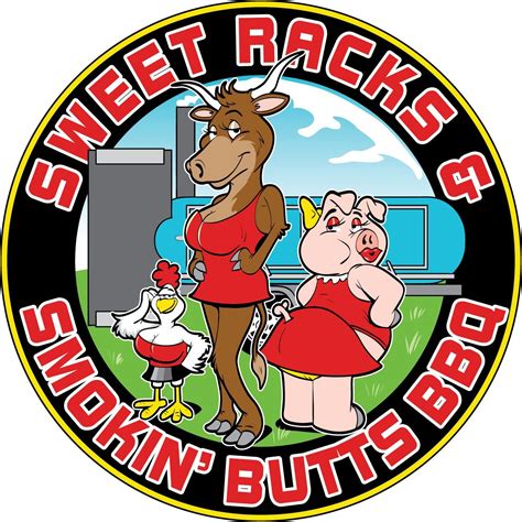 Sweet Racks & Smokin' Butts BBQ Team | Bbq, Bbq signs, Team logo