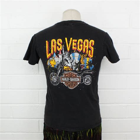 Vintage S Harley Davidson Shirt Small Las Vegas Motorcycles Etsy