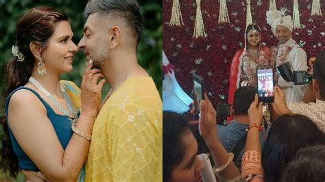 dalljiet kaur ties the knot with nikhil patel in a traditional ceremony see first wedding pics