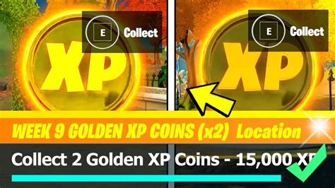 All Golden Xp Coins Locations And All Week 9 Xp Coins Fortnite Season 4