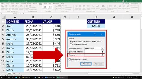Aprenda A Usar Correctamente Los Filtros Avanzados En Excel Para Copiar Datos En Otras Hojas