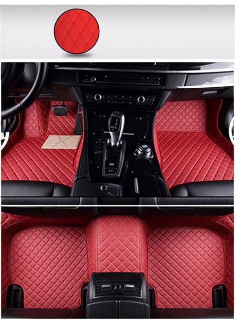 Custom Car Floor Mats With Luxury Diamond Stitching Custom Made Auto