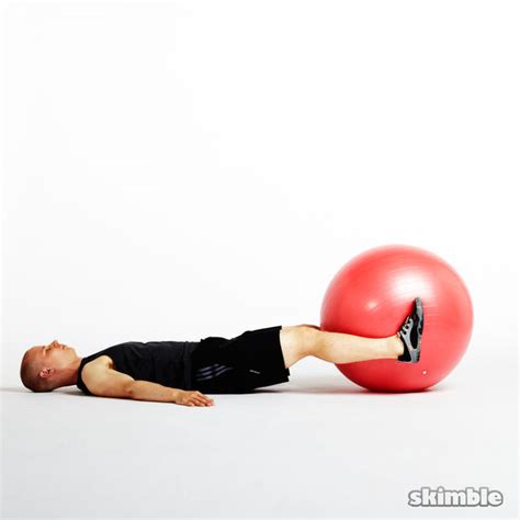 Ball Leg Lifts Exercise How To Skimble Workout Trainer