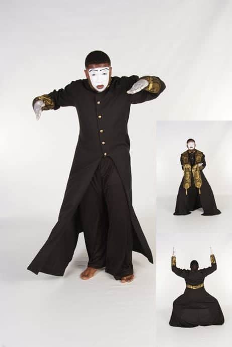 Mime Matte Tunic With Broque Cuffs And Collar Rejoice Dance Ministry