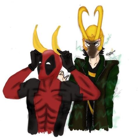 Deadpool Meets Loki By Rorycheshire Liked On Polyvore Featuring Marvel