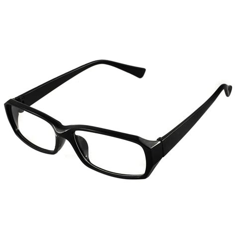 Unisex Chic Eyeglasses Glasses Eyewear Plain Rectangular Spectacle Frame Black Walmart Canada
