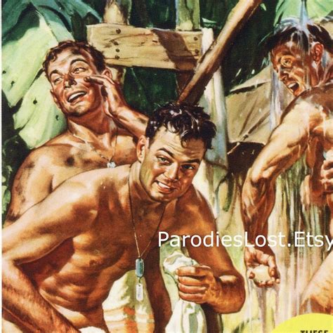 World War Ii Military Poster Memorabilia Bath Shower Male Nude Etsy My Xxx Hot Girl