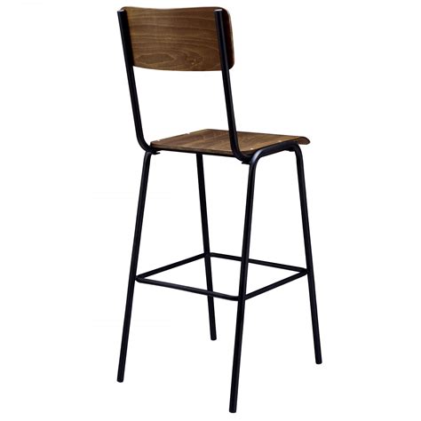 La chaise et le tabouret de bar apportent une touche design et de la convivialité dans la cuisine ou la salle à manger. Chaise de bar d'écolier Nibodh en bois (lot de 2 ...