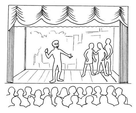 Theatre Stage Drawing ~ 900 Theatre Stage Stock Illustrations