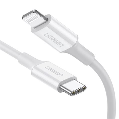 Ugreen 10493 1m Type C Male To Lightning Male Cable White 10493 Mwave